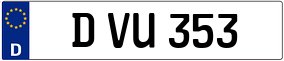 Trailer License Plate